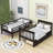 Dhyan Kids Twin Over Twin Bunk Bed with Drawers-1450981867