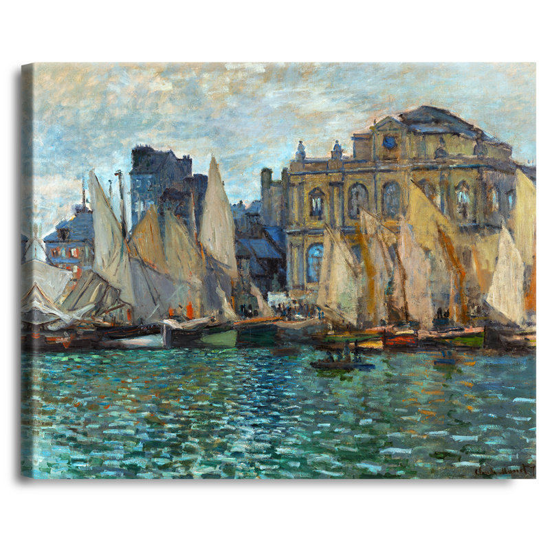 Reproduction d'art classique, "Le musée du Havre" par Claude Monet, estampe numérique sur toile, , H 45 po x l 36 po