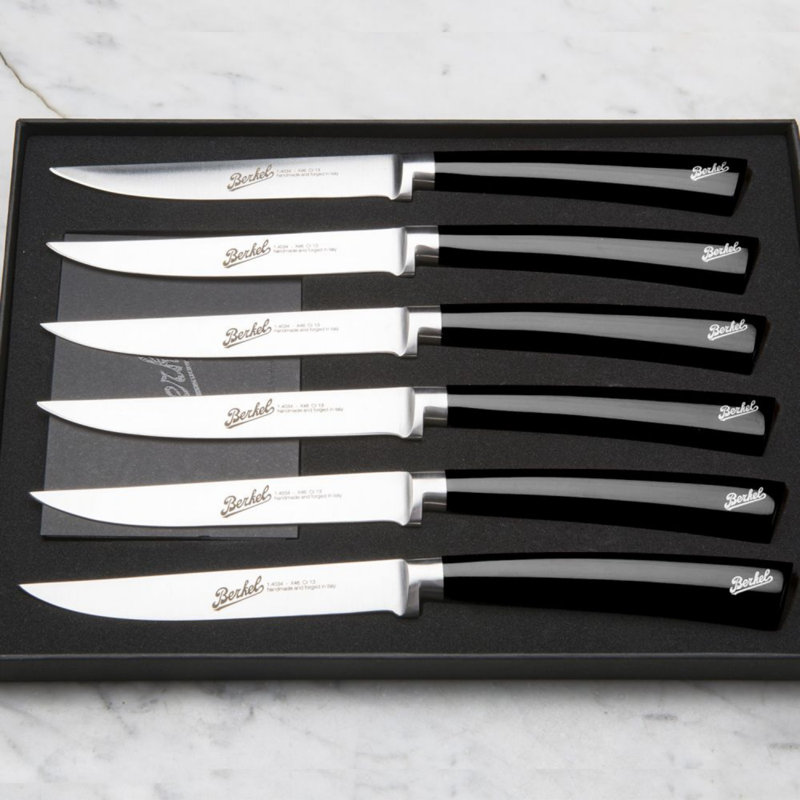 Ensemble de couteaux à steak 6 pièces Elegance, Noir