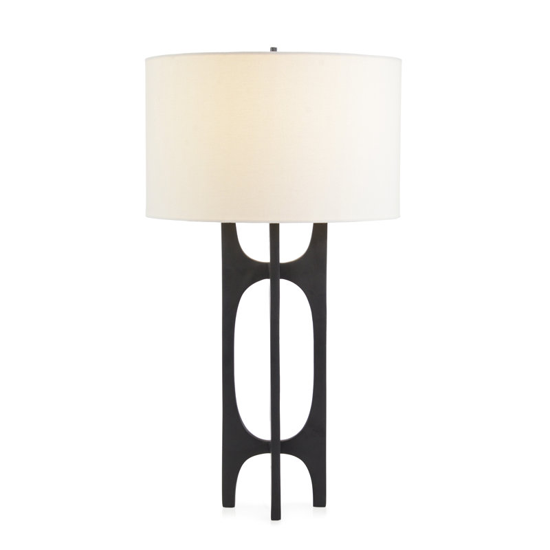 Lampe de table noire