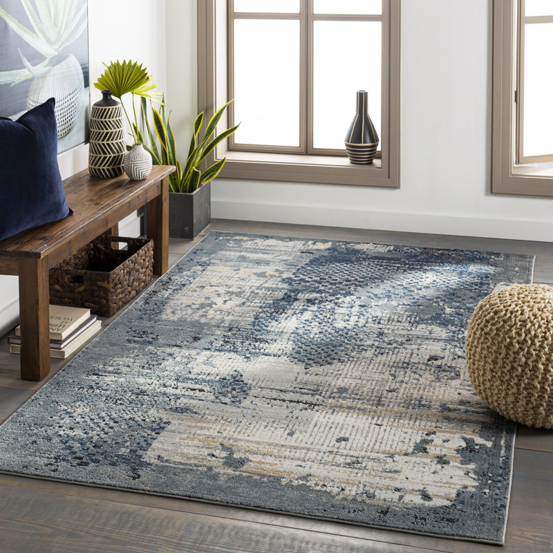 Abstract Indoor Rug, Rectangle 9' x 12'
