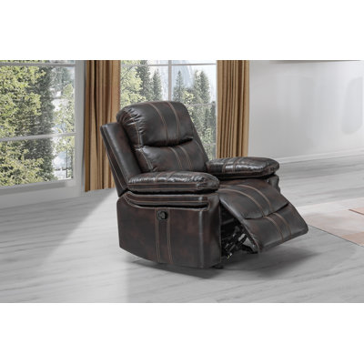 Canessa 37" Wide Glider Standard Recliner by Wade Logan