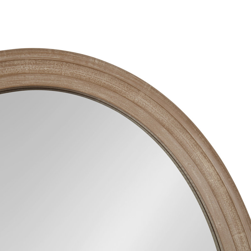 Jorah Solid Wood Flat Mirror, Brown