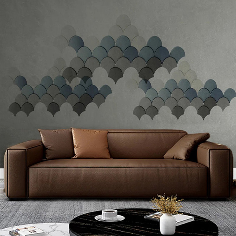 Causeuse coussin en cuir véritable Coffee, Café