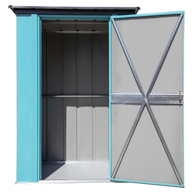 Spacemaker 4 ft. W x 3 ft. D Metal Vertical Storage Shed, Blue