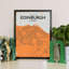 Edinburgh City Map - No Frame Print-875201471