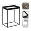 Table d'appoint rectangulaire en métal et verre-272643871