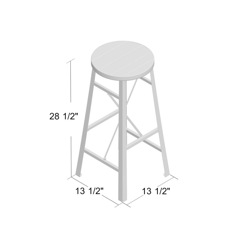Tabouret de bar 28,5 po Klem, Bleu
