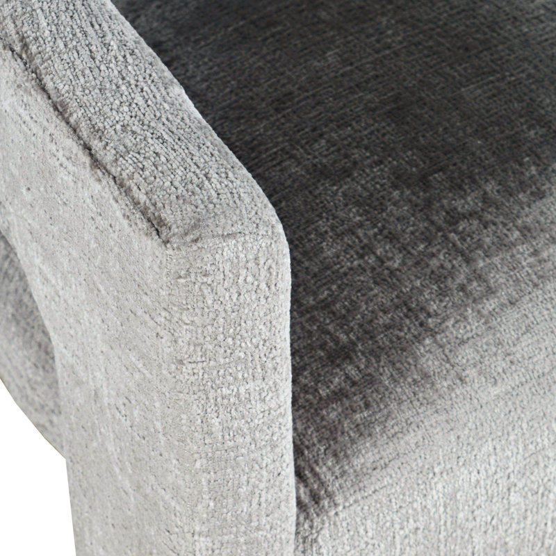 Tabouret de comptoir 24 po Darlington, Microsuède gris Gwen