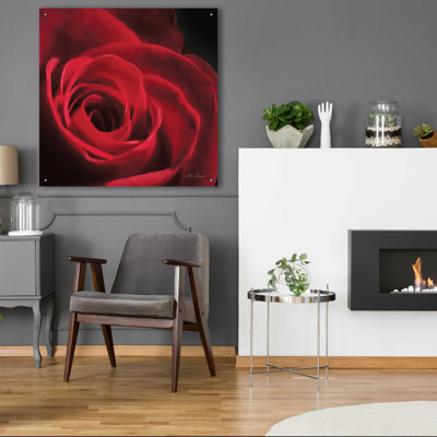'The Red Rose I' by Lori Deiter, Acrylic Glass Wall Art