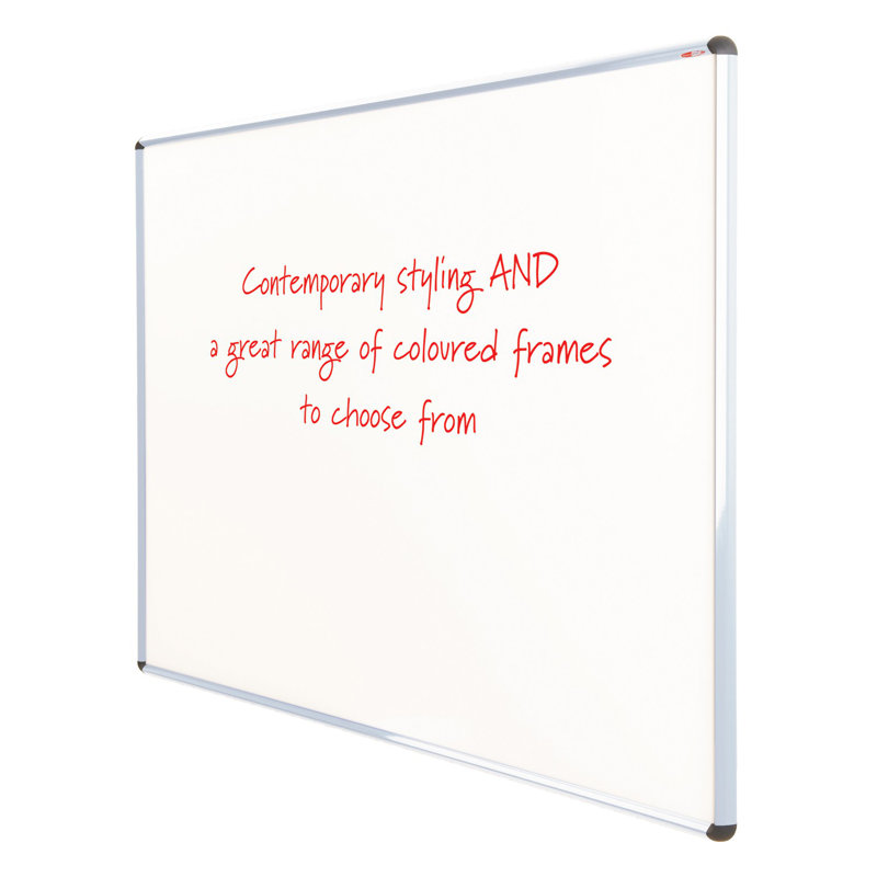 Magnetic Whiteboard, 60cm H x 90cm W, Black