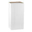 Maximisez votre espace mural: armoire murale en bois massif de 15 po en blanc avec 2 tablettes réglables - la solution de rangement idéale pour les cuisines, les salles de bain, les salles de lavage et les garages