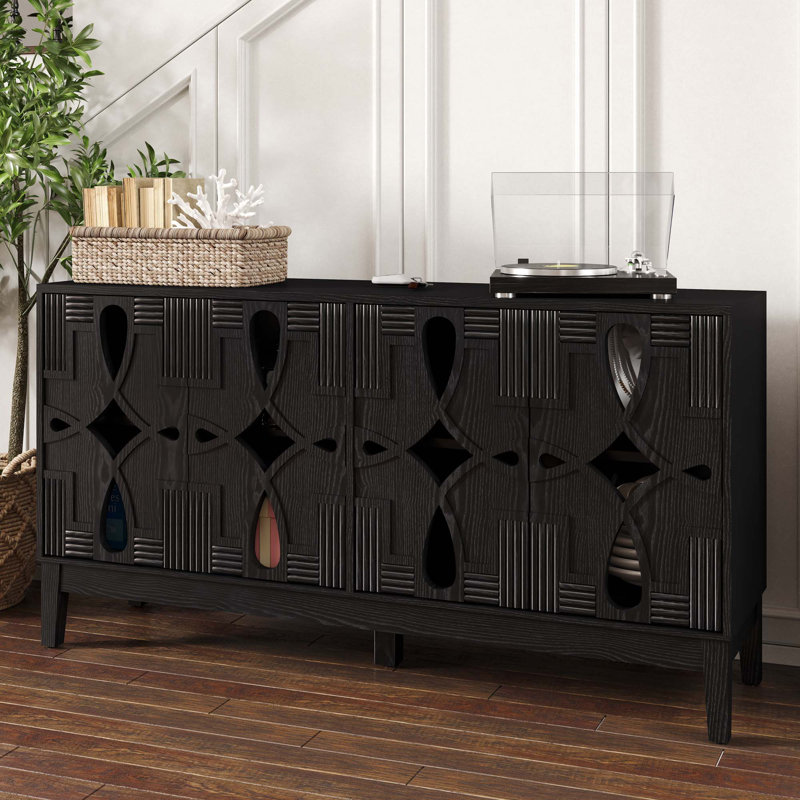Verdina 60.5" Sideboard, Black