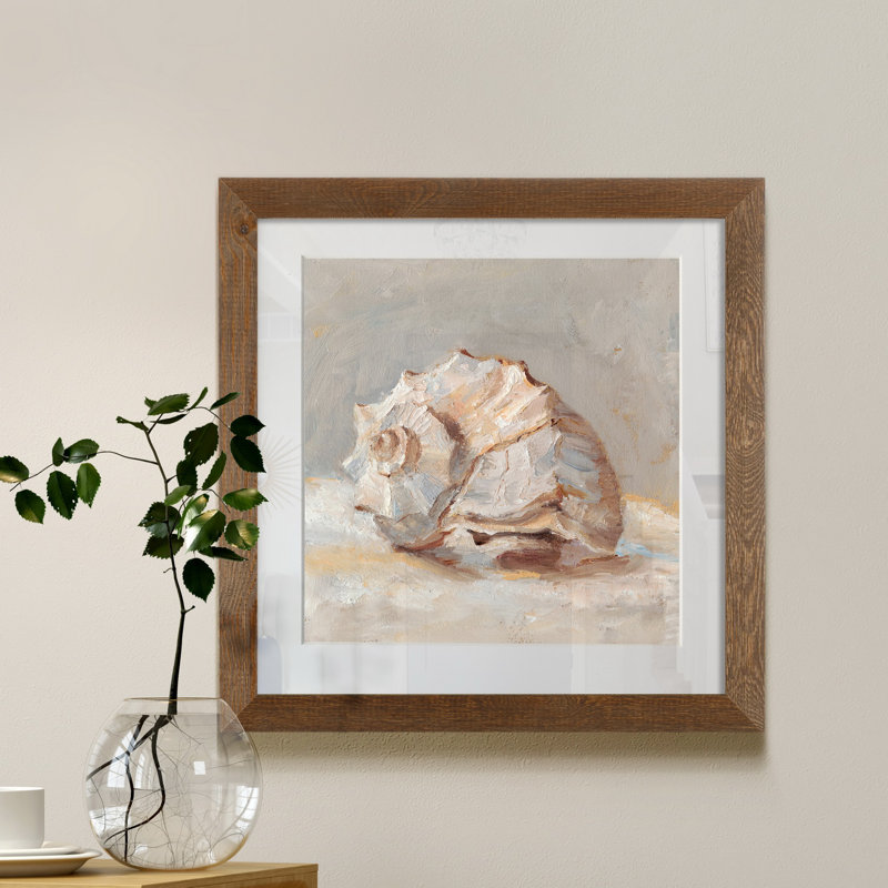 Impression de peinture encadrée sur papier Impressionist, H 35,5 po x l 35,5 po x P 1,5 po, Cadre en érable