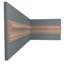 Moulure de rail de chaise en bois franc massif de qualité D mesure de 5/8 po x l 2 5/8 po x L 96 po.-96930572