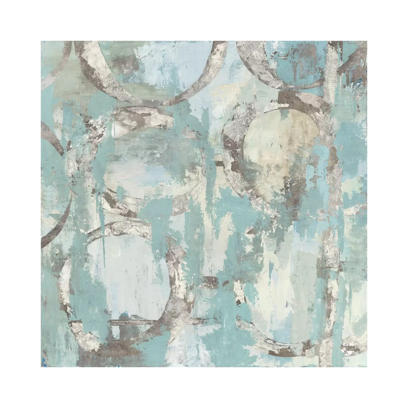 Silver Chance by PI Galerie - Wrapped Canvas Painting, 30.48 cm H x 30.48 cm W