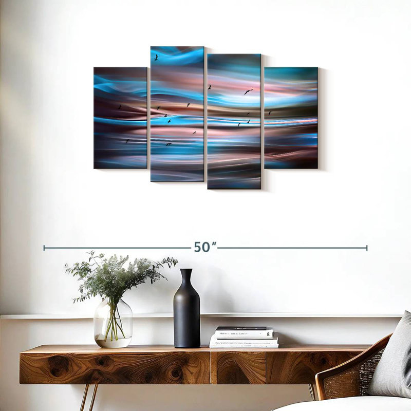 Sunset Birds I, 22" H x 36" W