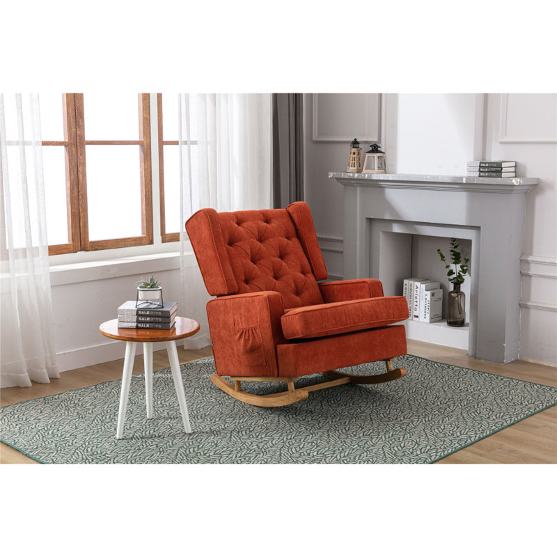Chaise berçante Jayneen, Orange