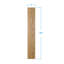 Planche en vinyle de luxe SPC 9 po x 60 po x 8 mm-61896471