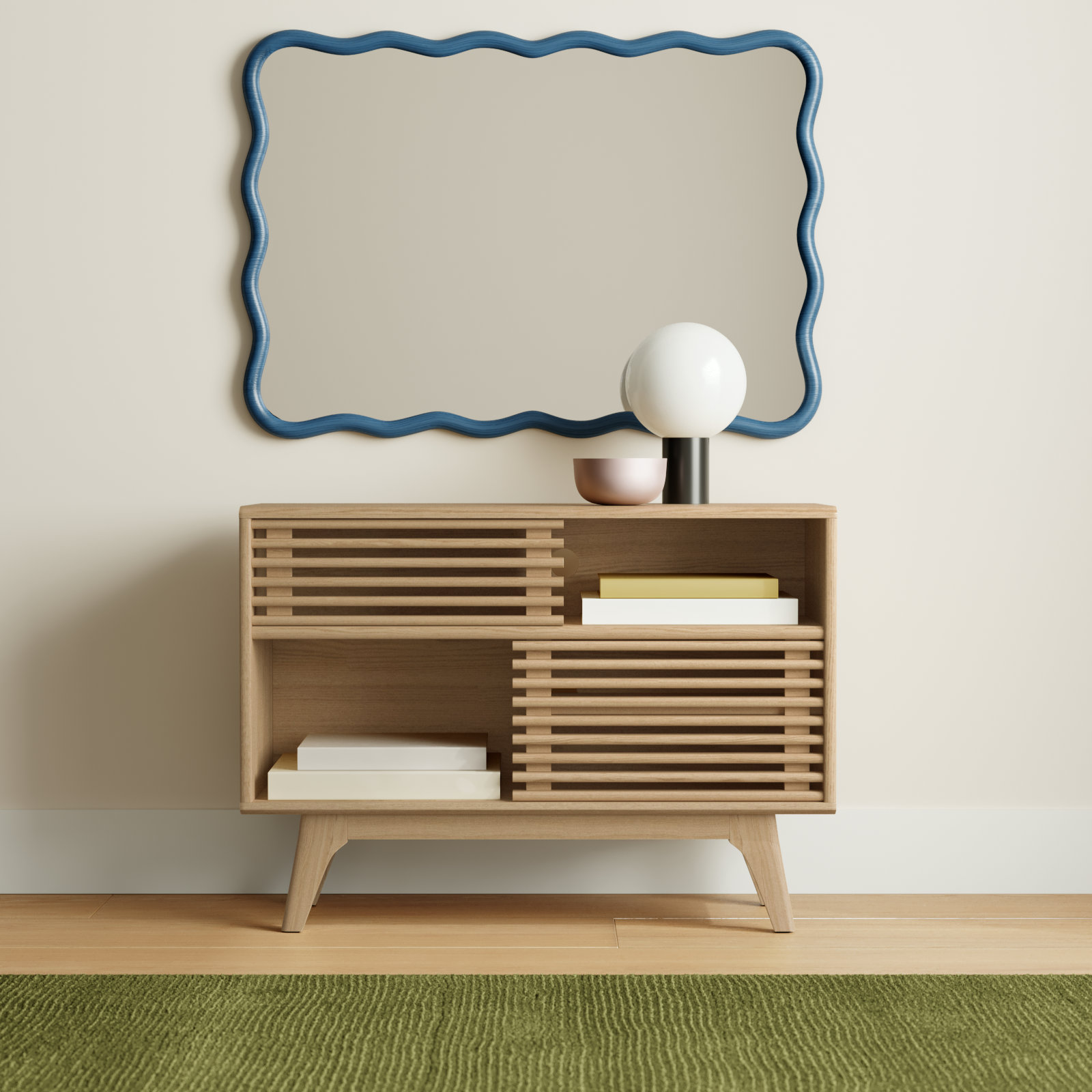 Render TV Stand, Oak