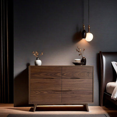 Armoire de rangement en bois massif American