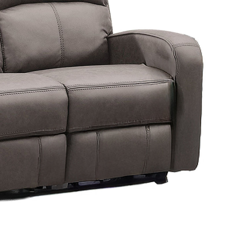 Champlin 2 Seater Reclining Sofa, Taupe