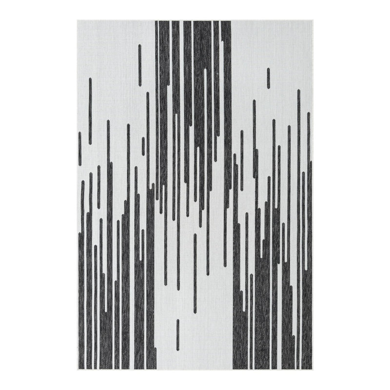 Geometric Indoor / Outdoor Rug, Rectangle 6'1" x 9'