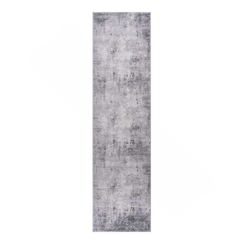 Collection 2X8 Light  Abstract Runner Rug, Runner 2'2" x 8'