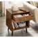 Vansant 1 - Drawer Nightstand with Drawer and Open Compartment, Solid Wood Legs