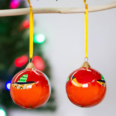 3.1'' Ceramic Finial Ornament