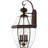 16in 4-Light Outdoor Wall Lantern Pendant with Clear Beveled Glass Shade-101231193