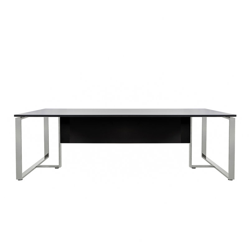 Table de conférence rectangulaire, Noir, H 47,24 po x L 94,49 po x l 29,53 po