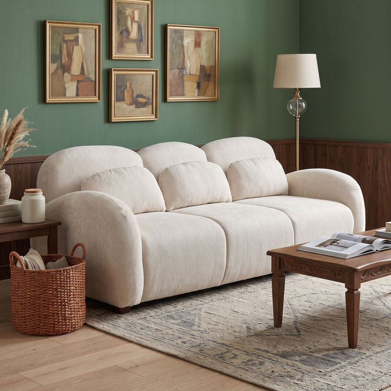 Canapé moderne 3 places avec 3 coussins