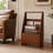 Lurva  Solid Wood Free Standing Magazine Rack
