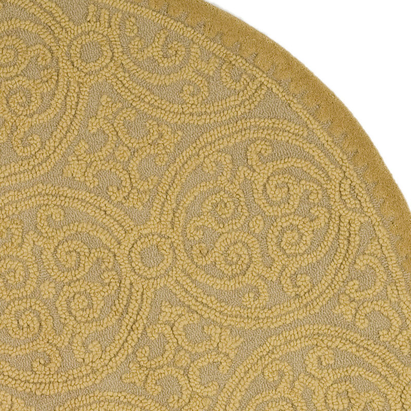 Ivory Hand-Tufted Wool Rectangular 6' x 9' Area Rug