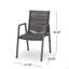 Chaise de salle à manger d'extérieur moderne en aluminium avec siège en corde (ensemble de 2)-1051749648