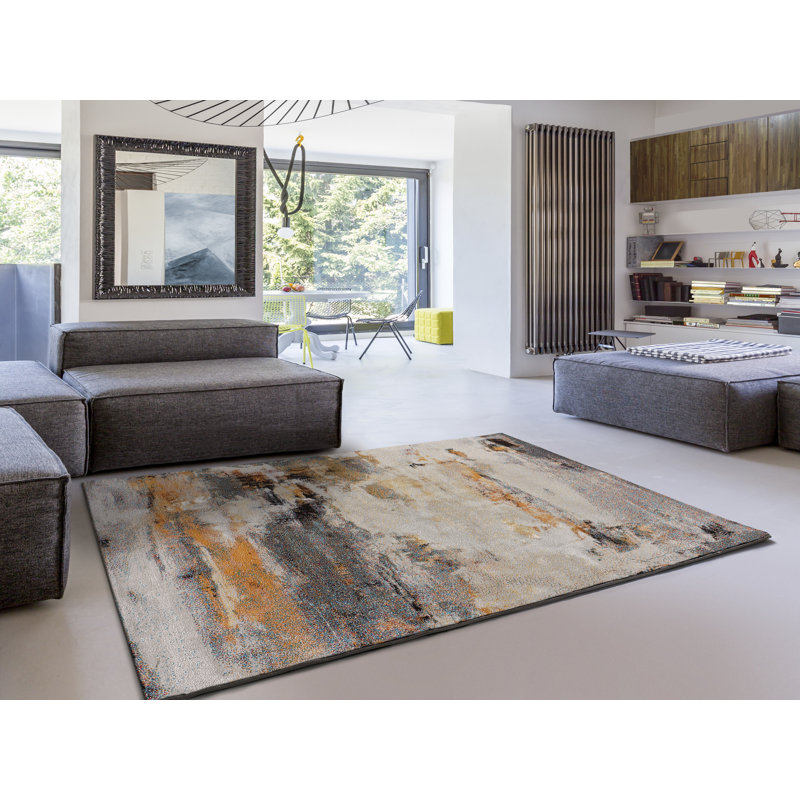 Adrijana Rectangle Abstract Area Rug, Rectangle 133 x 190cm