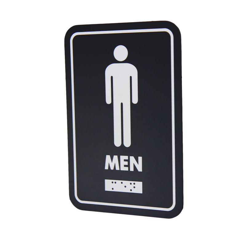 Panneau de signalisation pour hommes