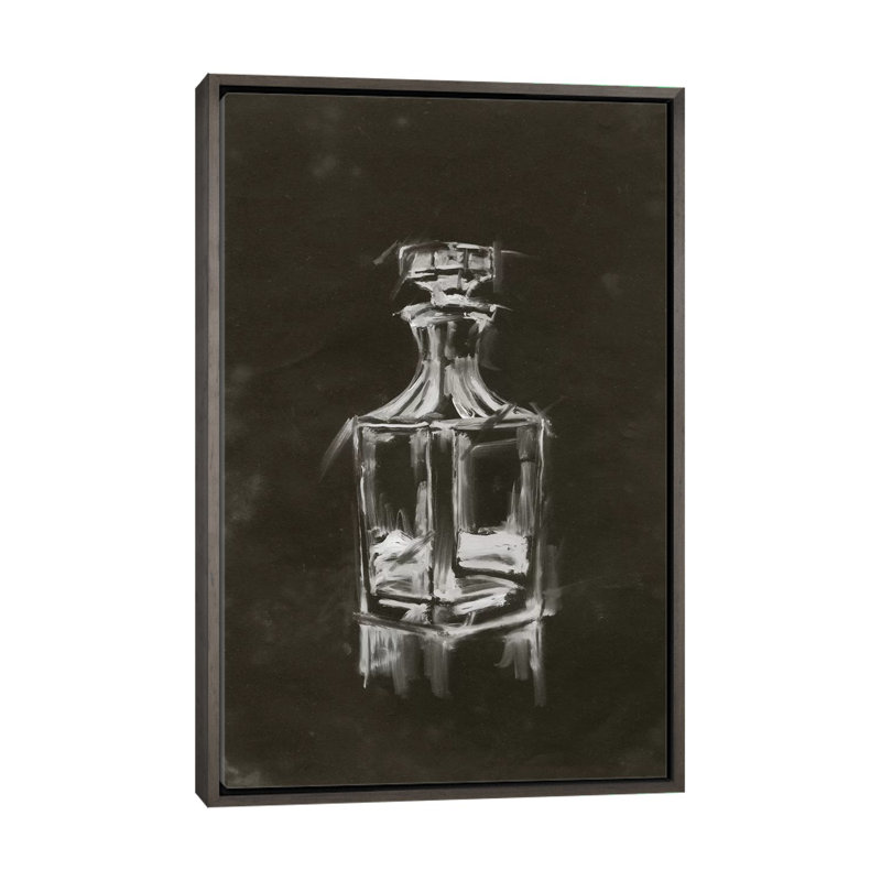 « Crystal Bar II » par Ethan Harper, reproduction d’art, H 40 po x l 26 po x P 1,5 po, Toile encadrée de bois rustique foncé