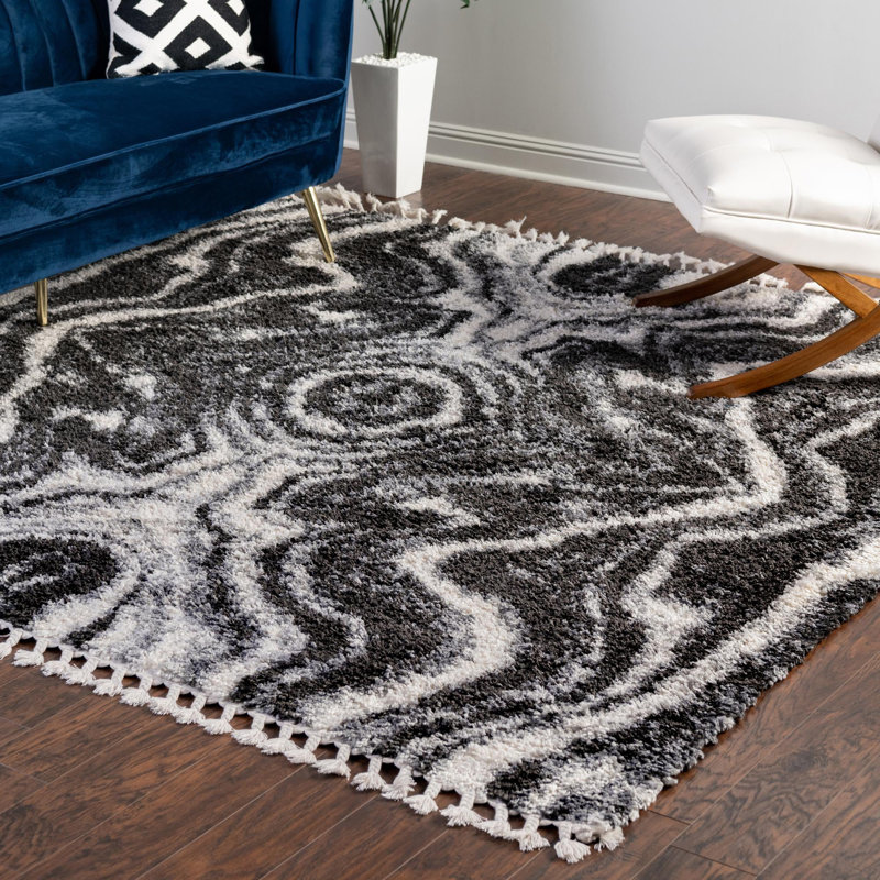 Adilkhan Ikat Indoor Rug, Square 7'10"