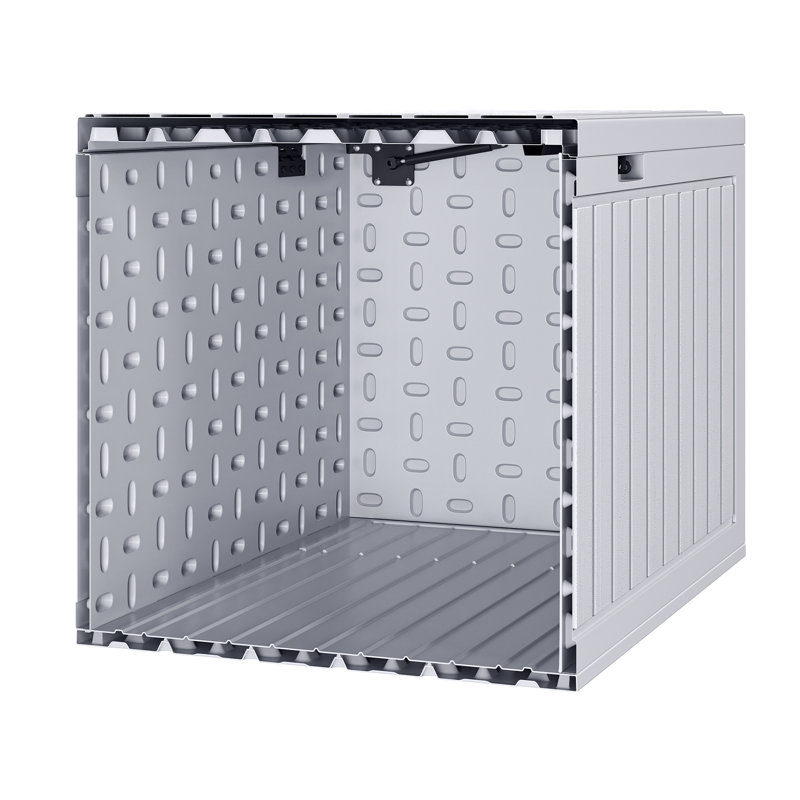 Balconera 260 Gallons Water Resistant Resin Lockable Deck Box, White