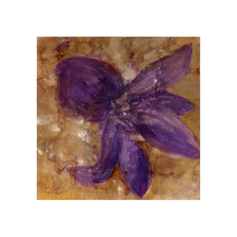 Violet Passion Painting, 48" H x 48" W x 1.5" D, Plexi
