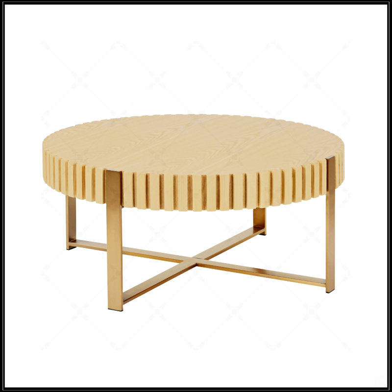 Table basse moderne Modern Handcraft, Bois de frêne naturel