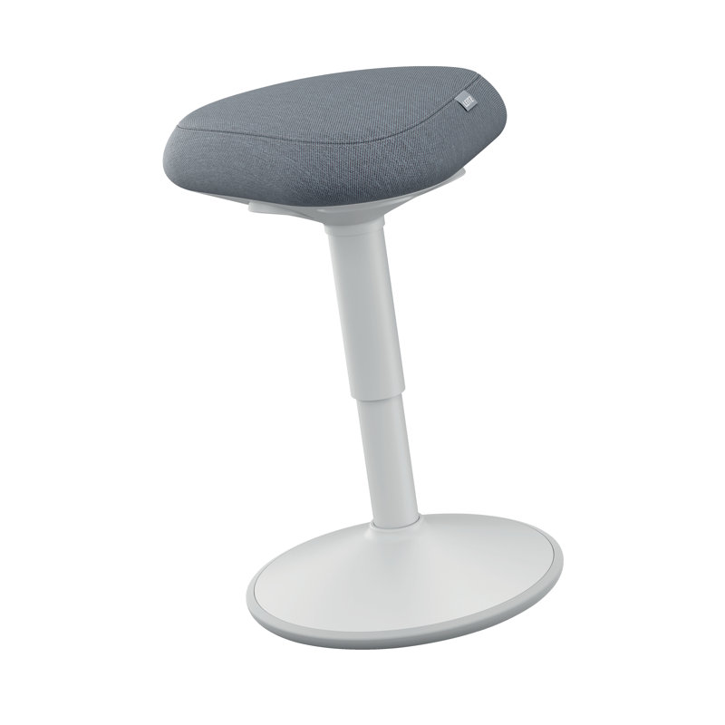 Adjustable Height Active Stool, Matte White