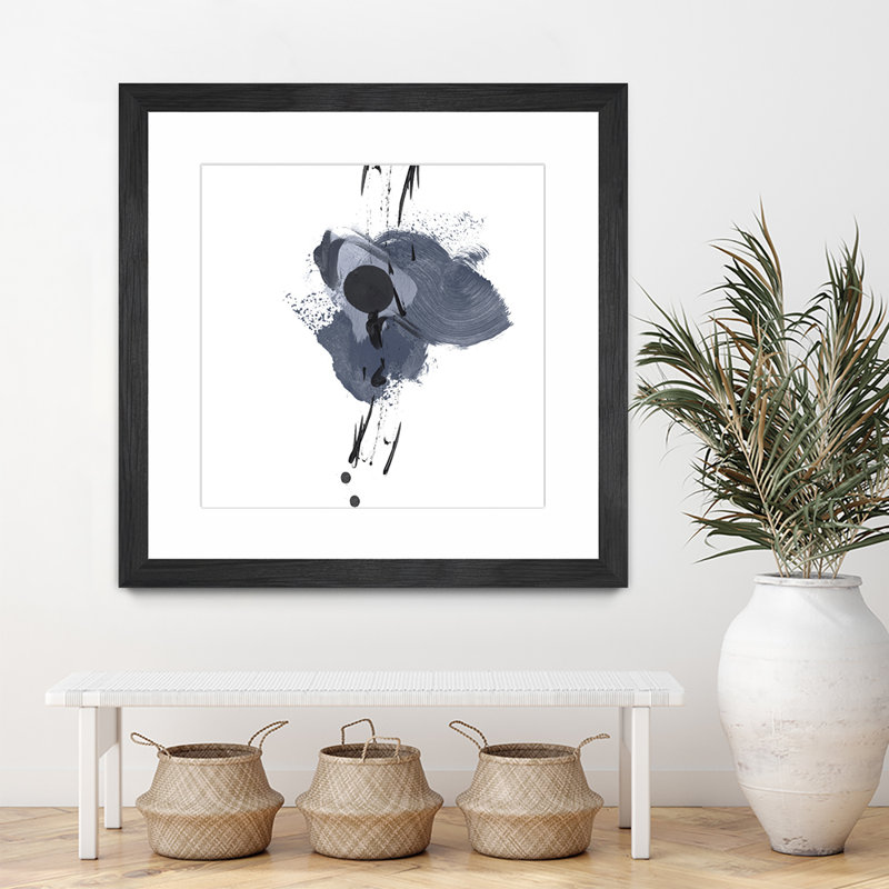 «Blue and Black Splash II» par Irena Orlov, reproduction d'art sur papier