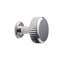 Polished Nickel "Villa" Fluted Round Knob