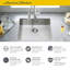 Edgewater 25'' L Single Bowl Stainless Steel Kitchen Sink