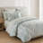 7-Piece Queen Comforter Set with Sheet Set,Green