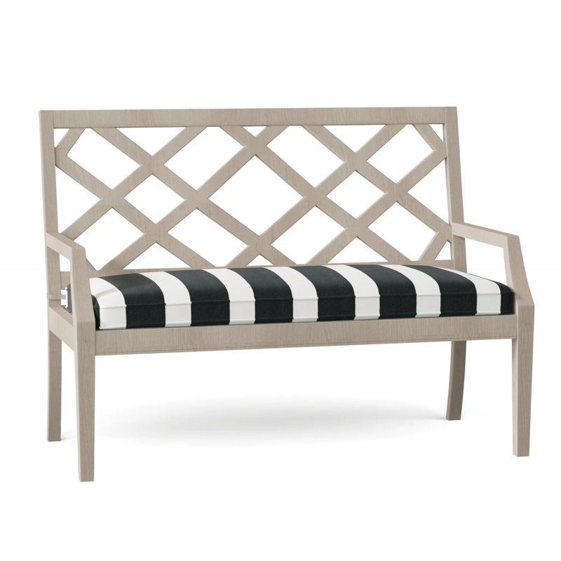Banc d'extérieur en teck Haley, Teck naturel, Welt, Perigold ‑ lin Posh