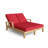 Io Outdoor Teak Wood Chaise Lounge